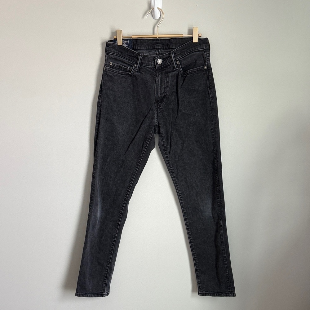 Abercrombie & Fitch Men's Black Skinny Jeans